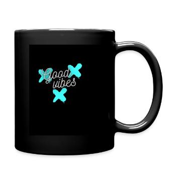 Good Vibes - Tasse einfarbig - Schwarz - Rechts