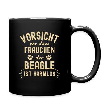 Lustiger Beagle Spruch für Beagle Liebhaber - Tasse einfarbig - Schwarz - Rechts