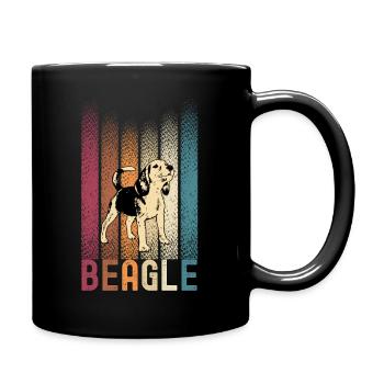 Beagle Dog Retro Vintage - Mug uni - noir - Droite