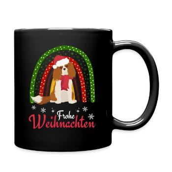 Doux cavalier roi charles épagneul Noël - Mug uni - noir - Droite