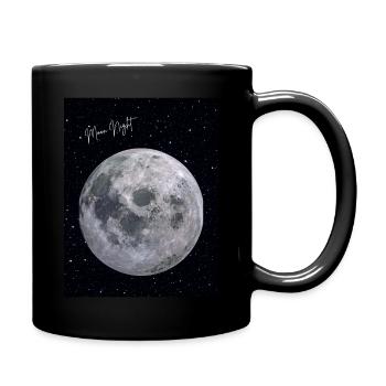 Moon Night vibe - Tasse einfarbig - Schwarz - Rechts