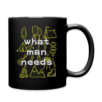 Ce dont l’Homme a besoin - Mug uni - noir - Droite