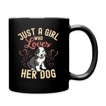 Mignon Bobtail Puppy Lover Kawaii - Mug uni - noir - Droite