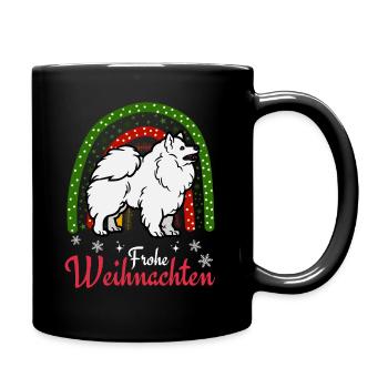 Christmas Sweet German Spitz Lover Kawaii - Full Colour Mug - black - Right