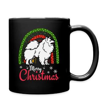 Christmas Sweet German Spitz Lover Kawaii - Full Colour Mug - black - Right