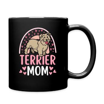 Mignon Glen d’Imaal Terrier amoureux des chiots kawaii - Mug uni - noir - Droite