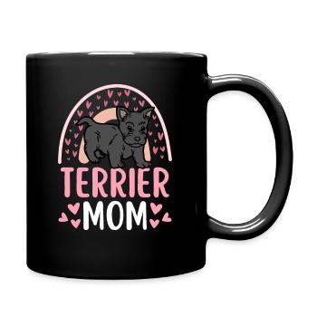 Süßer Scottish Terrier Welpe Liebhaber Kawaii - Tasse einfarbig - Schwarz - Rechts