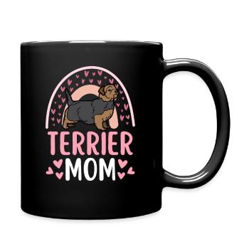 Cute Norfolk Terrier Mama Kawaii - Full Colour Mug - black - Right