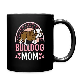 Cute English Bulldog Lovers Kawaii - Full Colour Mug - black - Right
