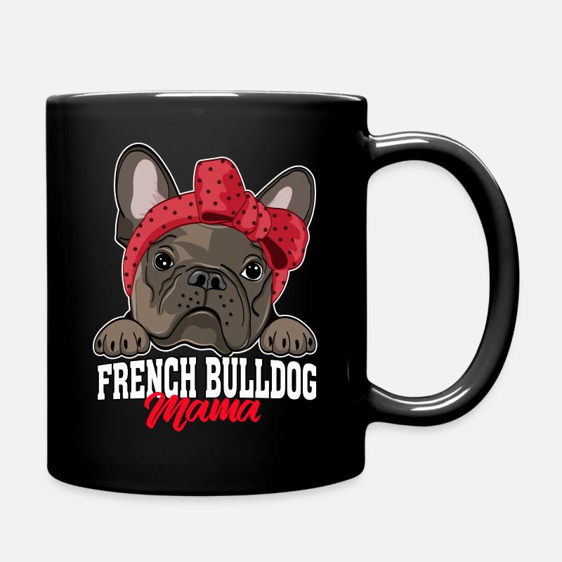 French Bulldog Mama - Bully Mama - Full Colour Mug - black