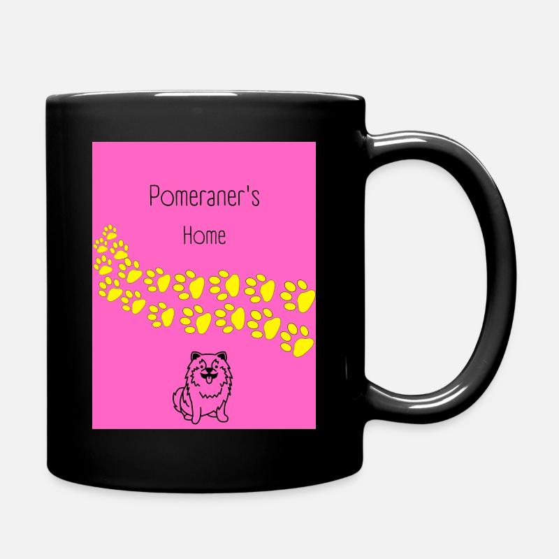 Pomeraner's Home Design - Tasse einfarbig - Schwarz