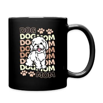 Cute Poodle Puppy Lover Kawaii - Full Colour Mug - black - Right