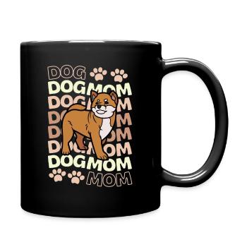 Süßer shiba inu Welpe Liebhaber Kawaii - Tasse einfarbig - Schwarz - Rechts