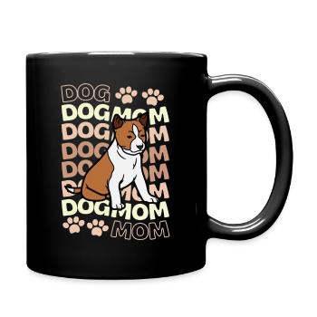 Süßer Basenji Welpe Liebhaber Kawaii - Tasse einfarbig - Schwarz - Rechts
