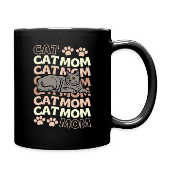 Cute Carthusian Cat Mama - Full Colour Mug - black - Right