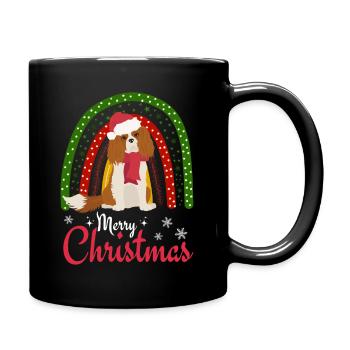 Doux cavalier roi charles épagneul Noël - Mug uni - noir - Droite