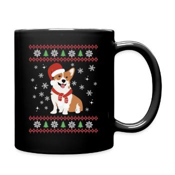 Noël Sweet Welsh Corgi Kawaii - Mug uni - noir - Droite