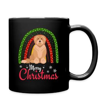 Doux Terrier Tibétain Noël - Mug uni - noir - Droite