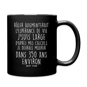 Le Râleur La Râleuse Citation Drôle - Mug uni - noir - Droite