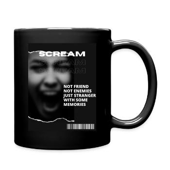 Scream Queen - Tasse einfarbig - Schwarz - Rechts