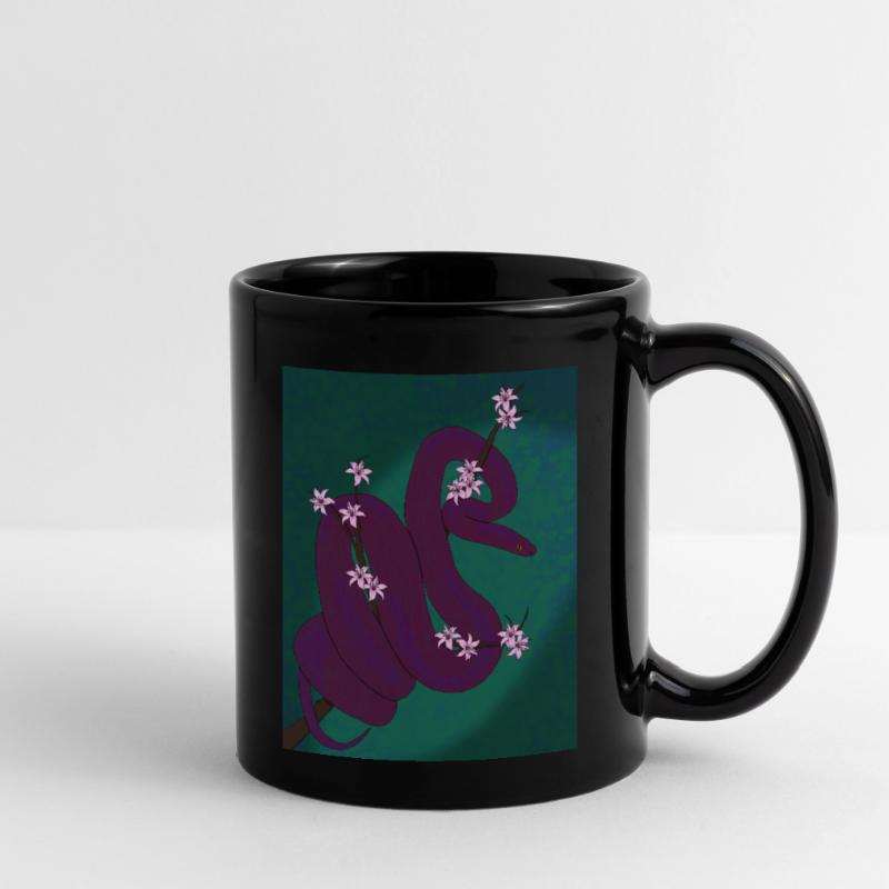 Plum Python (with background) Full Colour Mug