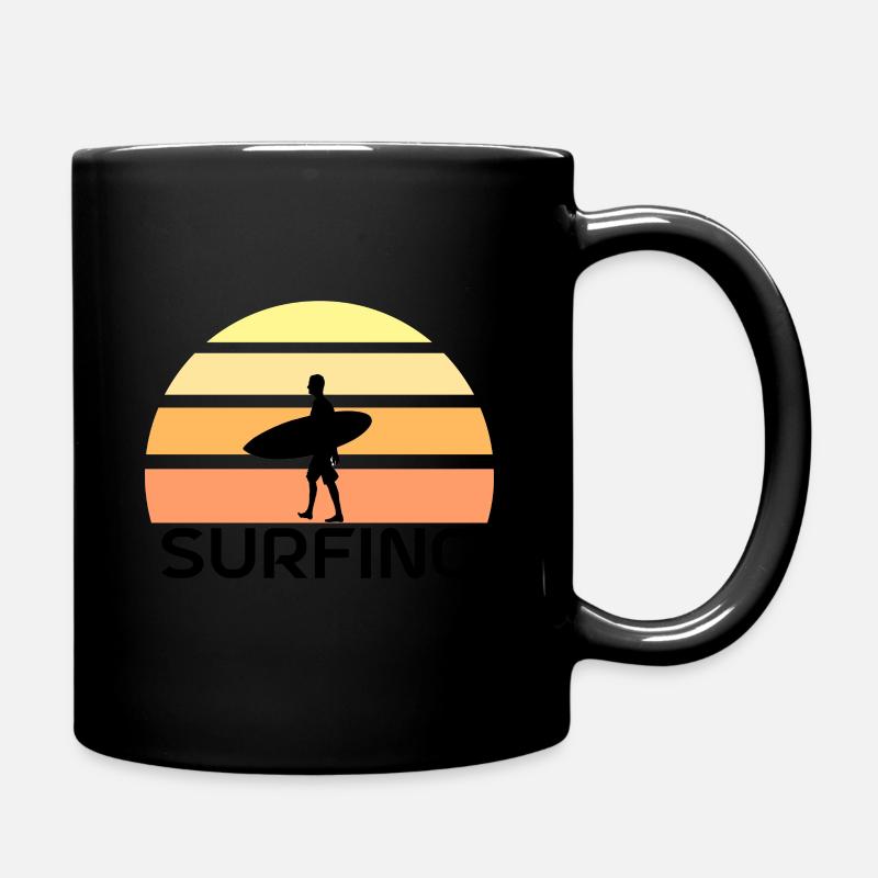 Surf rétro - Mug uni - noir