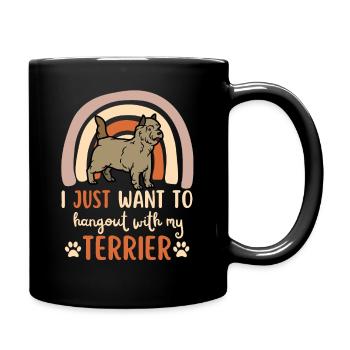 Süßer Cairn Terrier Welpe Liebhaber Kawaii - Tasse einfarbig - Schwarz - Rechts