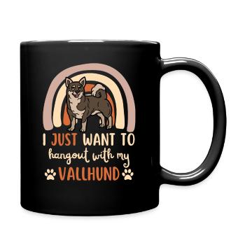 Doux suédois Vallhund Lover Kawaii - Mug uni - noir - Droite