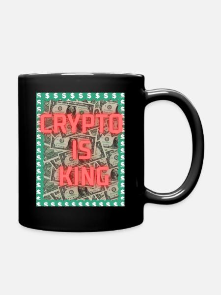 CRypto is King - Tasse einfarbig - Schwarz