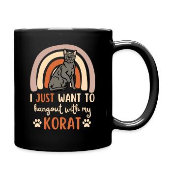 Mignon Korat Cat - Mug uni - noir - Droite