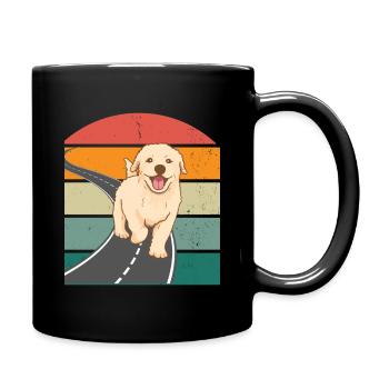A cute dog. - Full Colour Mug - black - Right