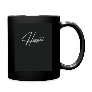 Black Handwriting - Tasse einfarbig - Schwarz - Rechts