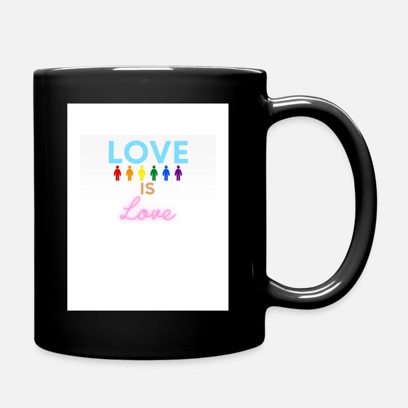 Love is Love - Tasse einfarbig - Schwarz