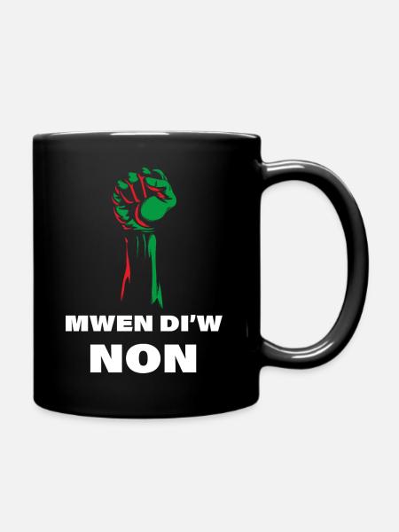 Martinique Drapeau Non A L'Injustice - Mug uni - noir