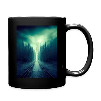 Into the unknown - Tasse einfarbig - Schwarz - Rechts
