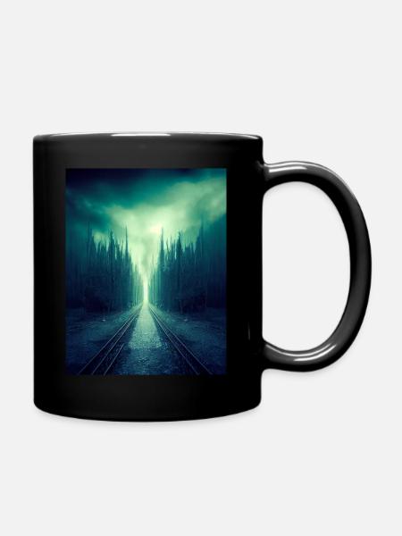 Into the unknown - Tasse einfarbig - Schwarz