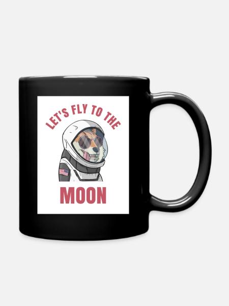 Chien astronaute - Mug uni - noir