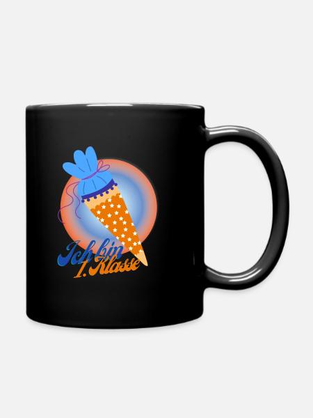 Ich bin erste Klasse - Tasse einfarbig - Schwarz