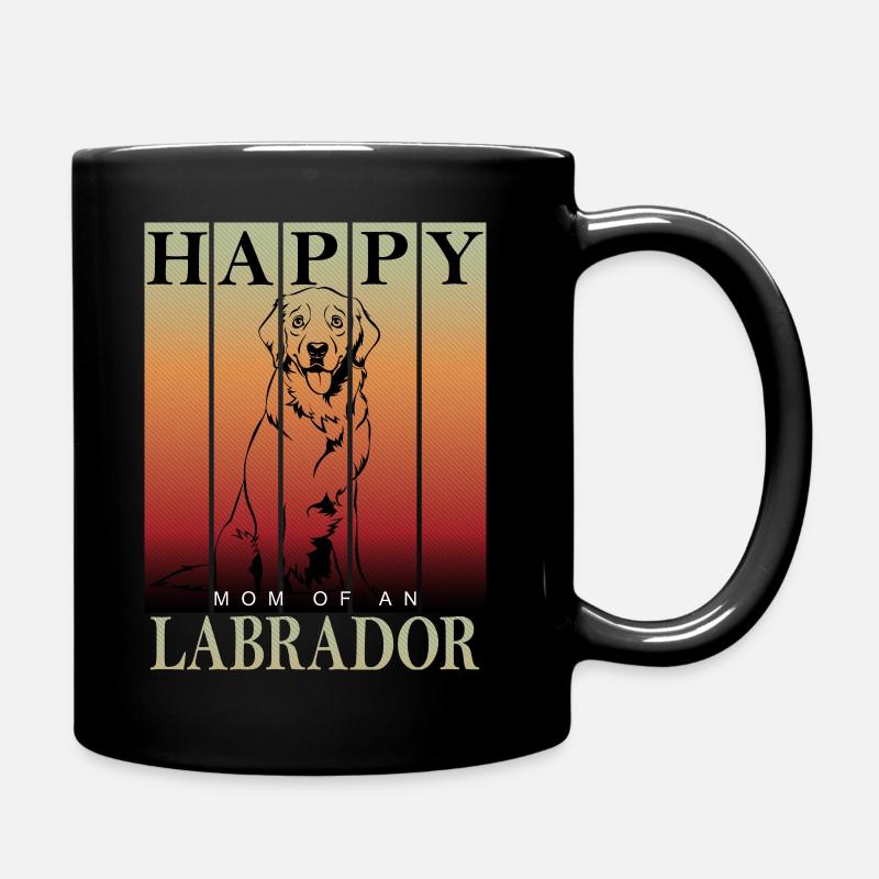 Maman Labrador heureuse - Mug uni - noir
