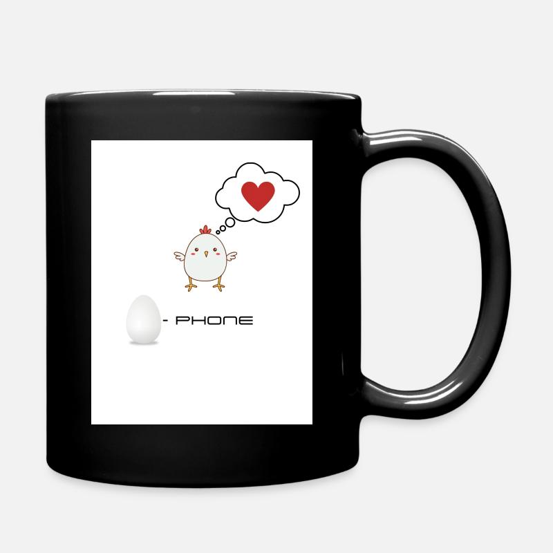 Téléphone à oeufs - Mug uni - noir