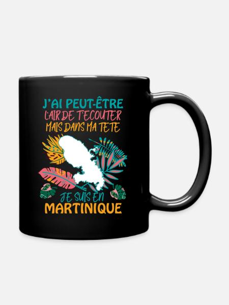Message Martinique Humour Homme Et Femme - Mug uni - noir