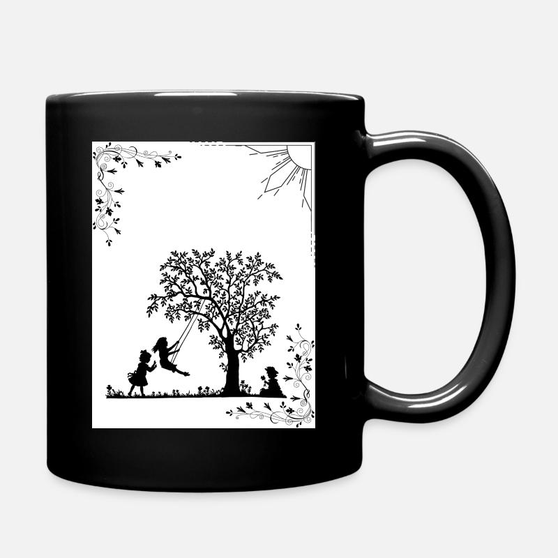 Kindheit - Tasse einfarbig - Schwarz