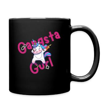 Gangsta Gurl - Tasse einfarbig - Schwarz - Rechts