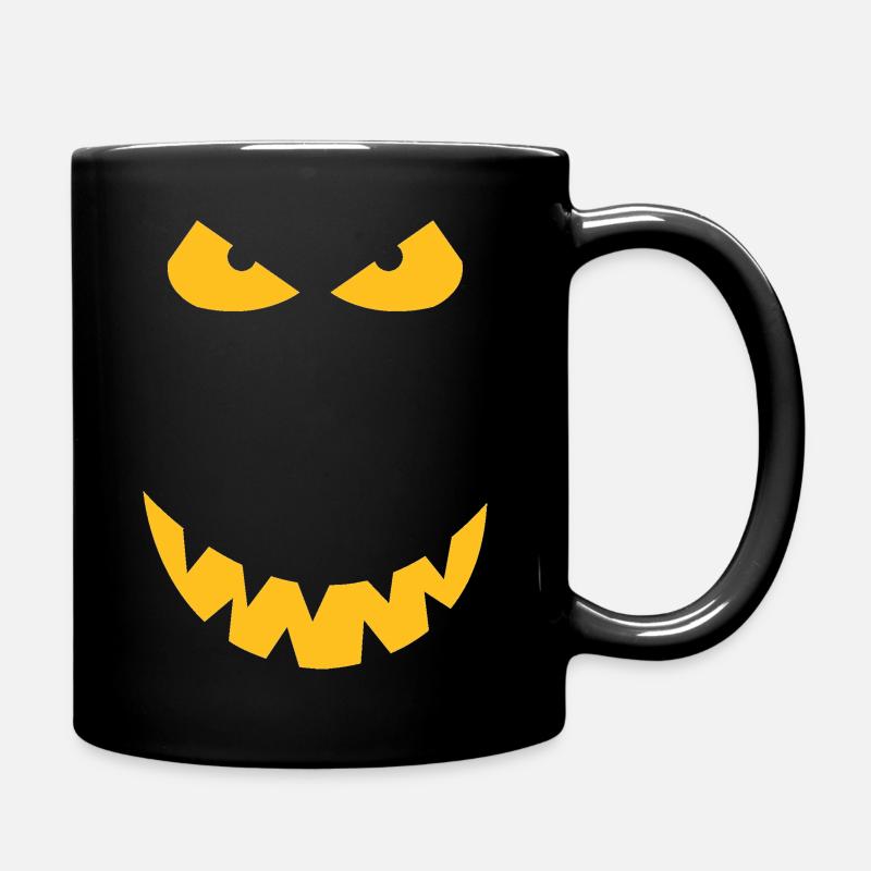 Yeux en colère halloween - Mug uni - noir