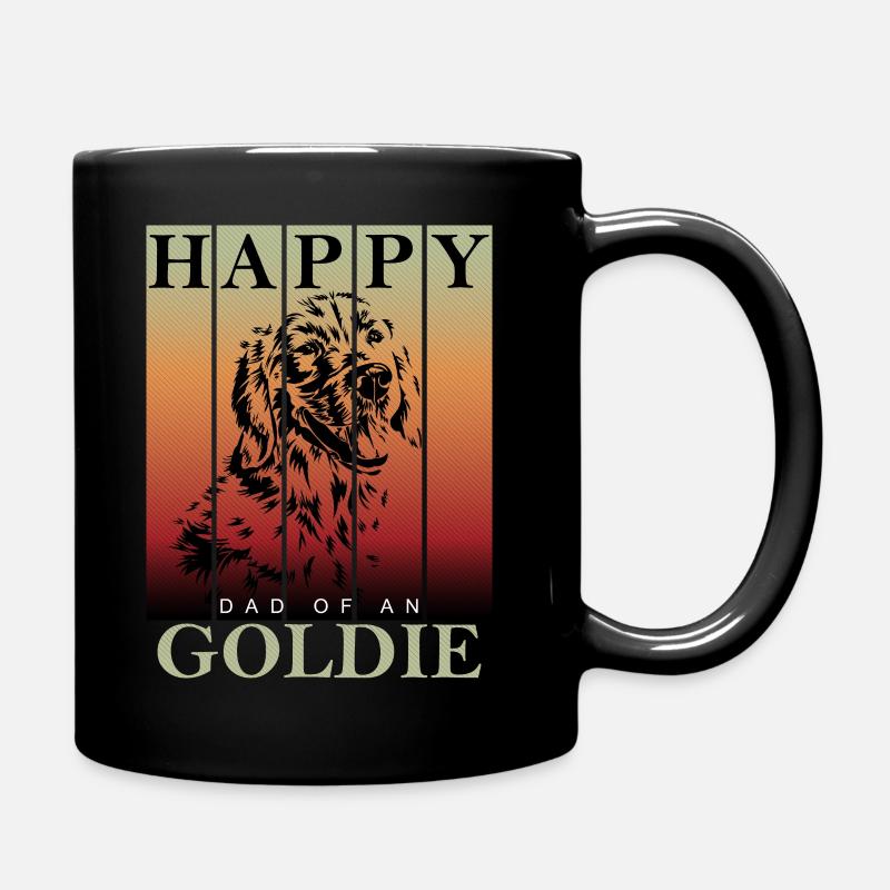 Golden Retriever Dad - Full Colour Mug - black