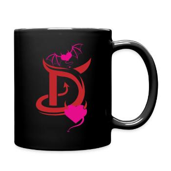 Teufel Baphomet Gothic Hexe Okkult T-Shirt - Tasse einfarbig - Schwarz - Rechts