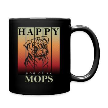 Maman Carlin heureuse - Mug uni - noir - Droite