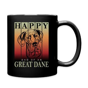 Deutsche Dogge - Joyeux papa danois - Mug uni - noir - Droite