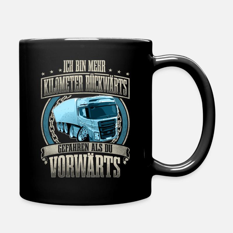 LKW Fahrer - Tasse einfarbig - Schwarz