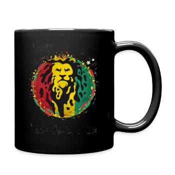 Vibration Positivement Puissante Cadeau Rasta - Mug uni - noir - Droite